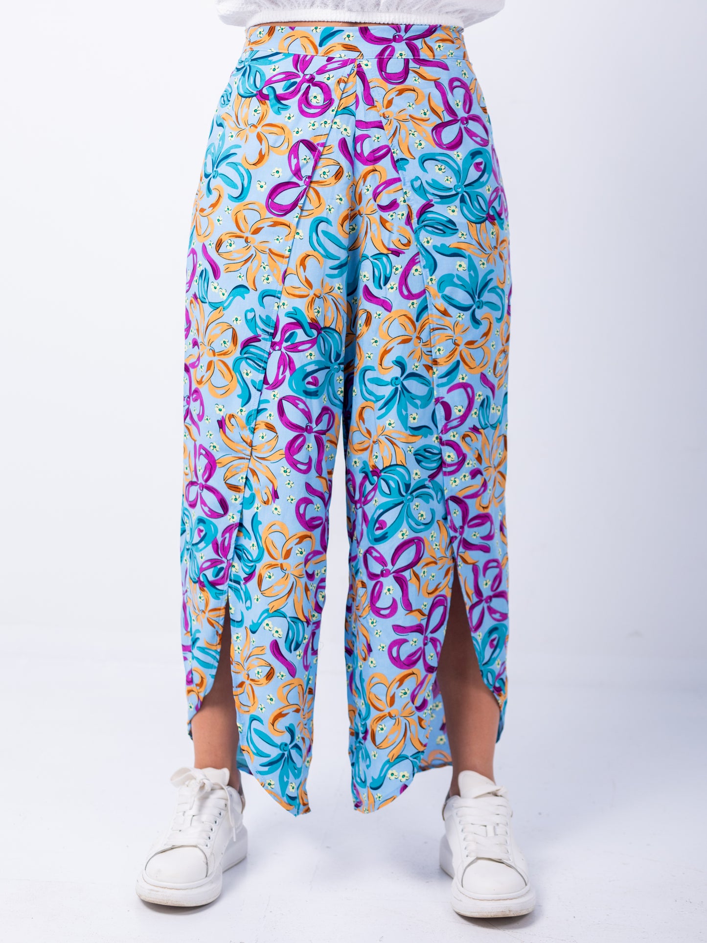 Floral Wide Leg Pants