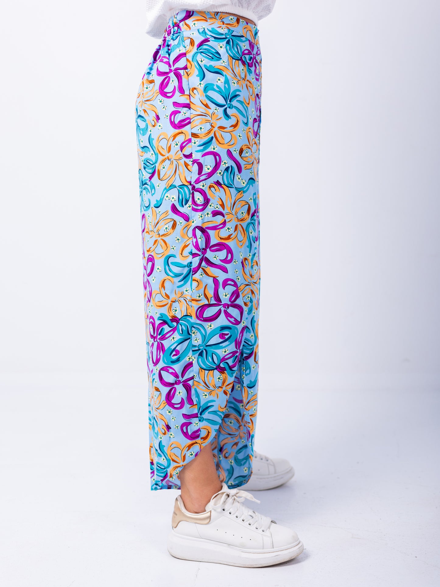 Floral Wide Leg Pants