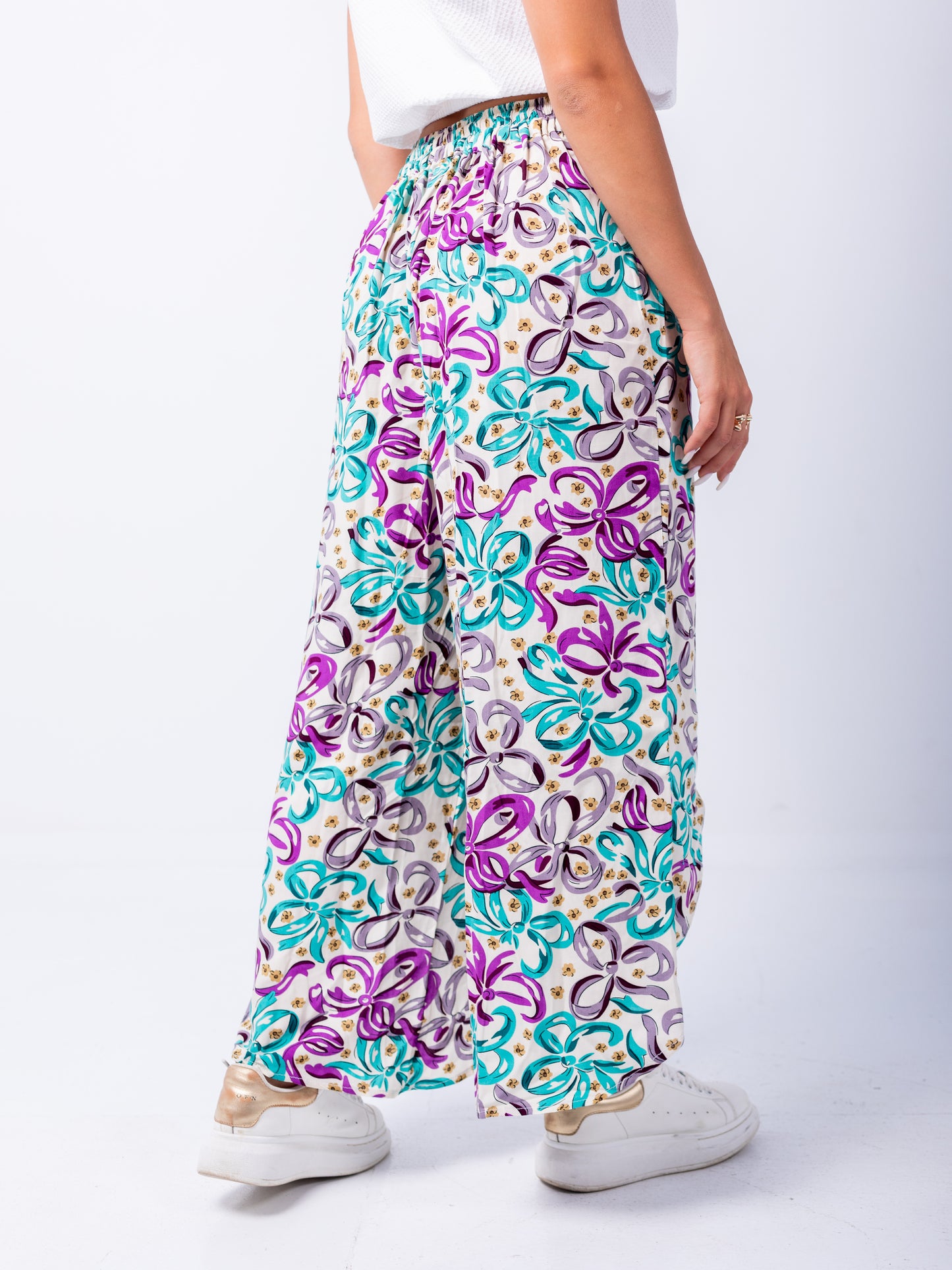 Floral Wide Leg Pants