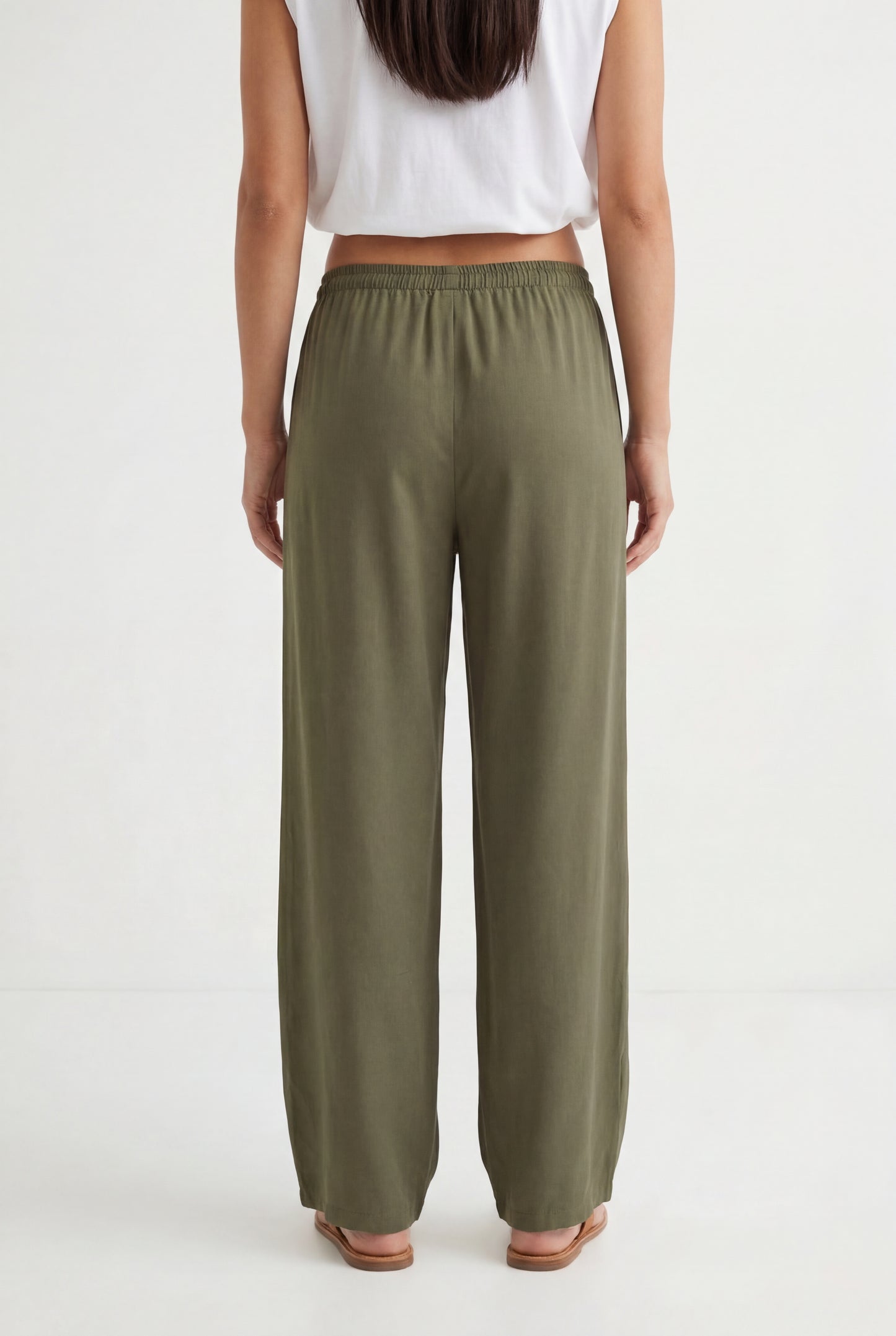Fluid Wide-Leg Trousers