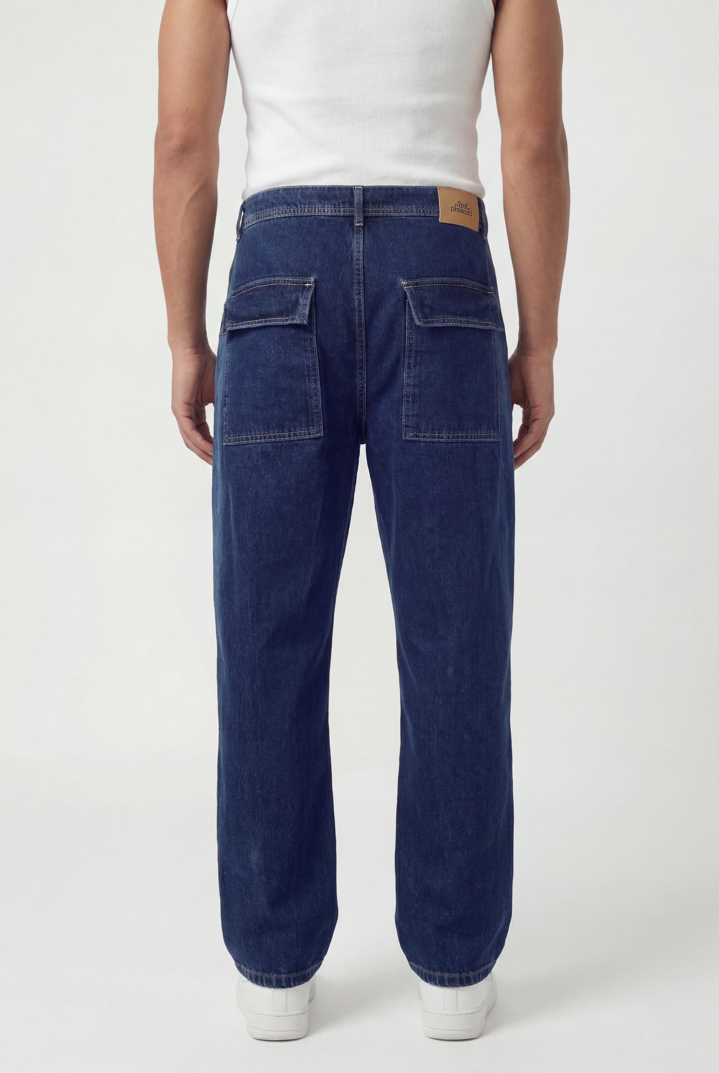 Drawstring Denim Pants