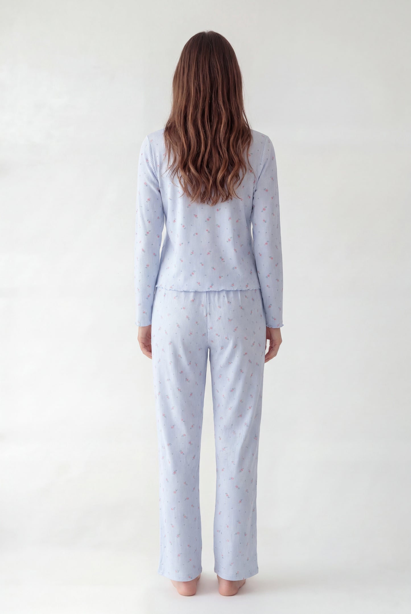 Textured Pajama Set (Long Sleeve)
