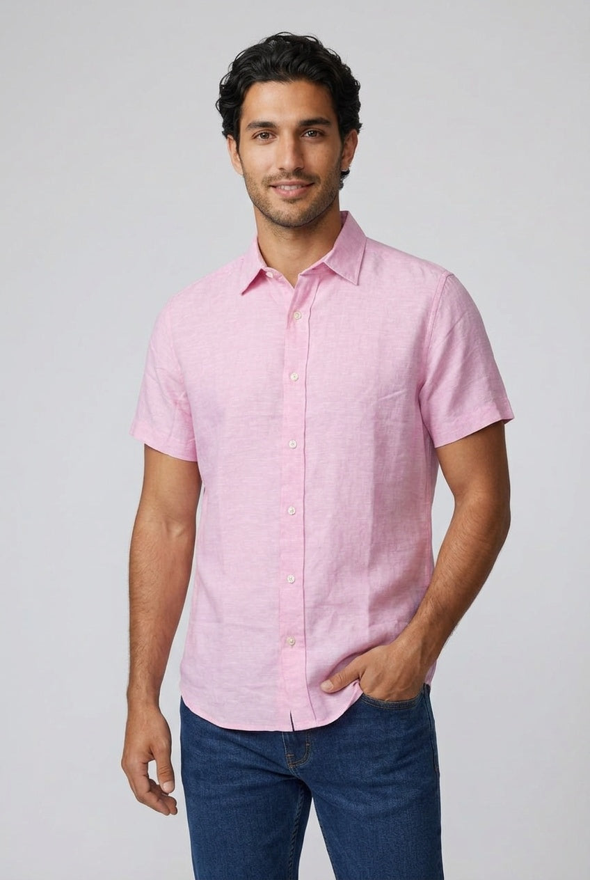 Relaxed-Fit Linen Resort Shirt