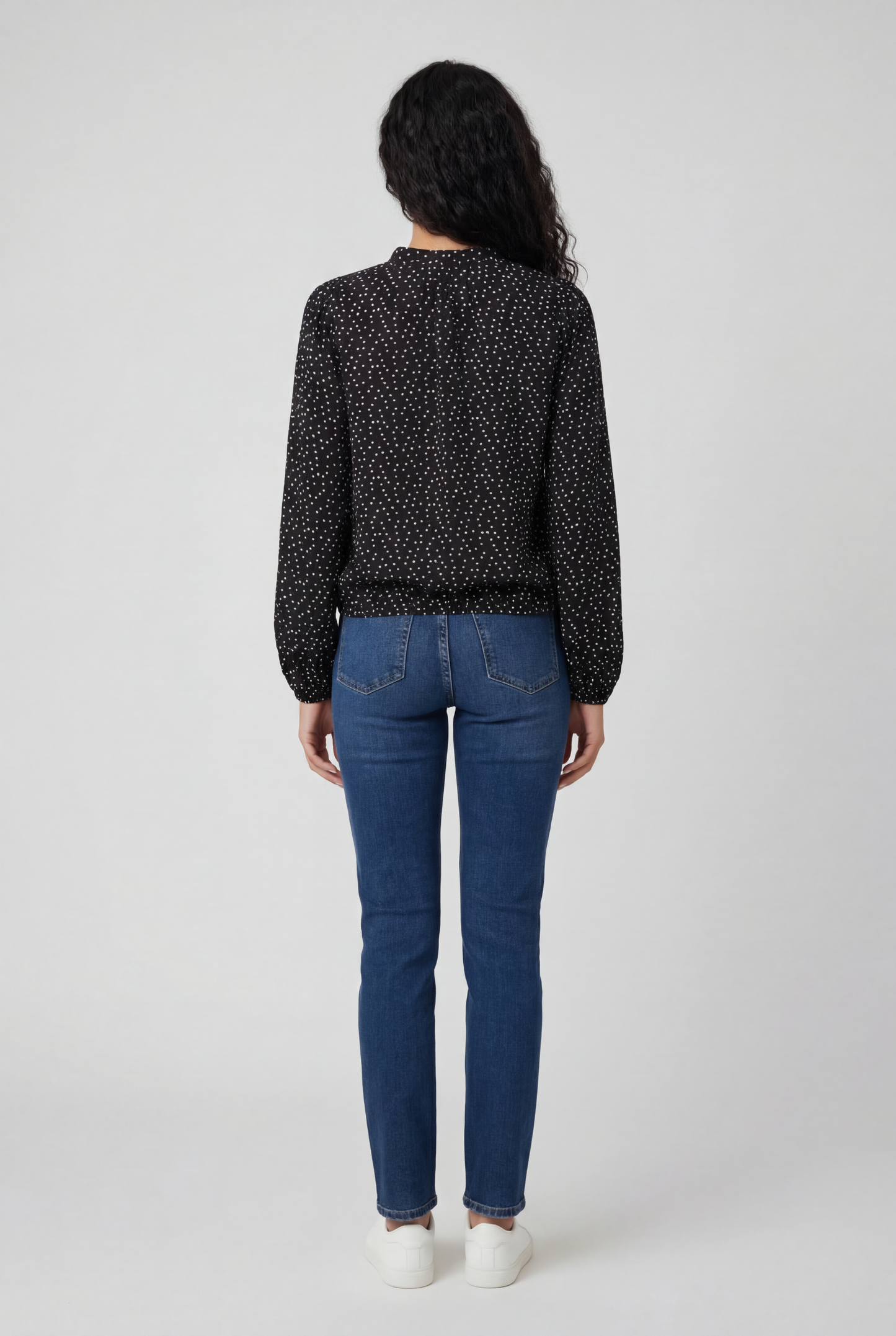 The Starlight Split-Neck Blouse