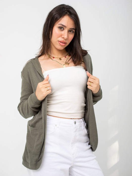 Hooded Cardigan