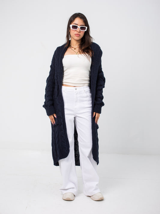 Chunky Cable Knit Cardigan