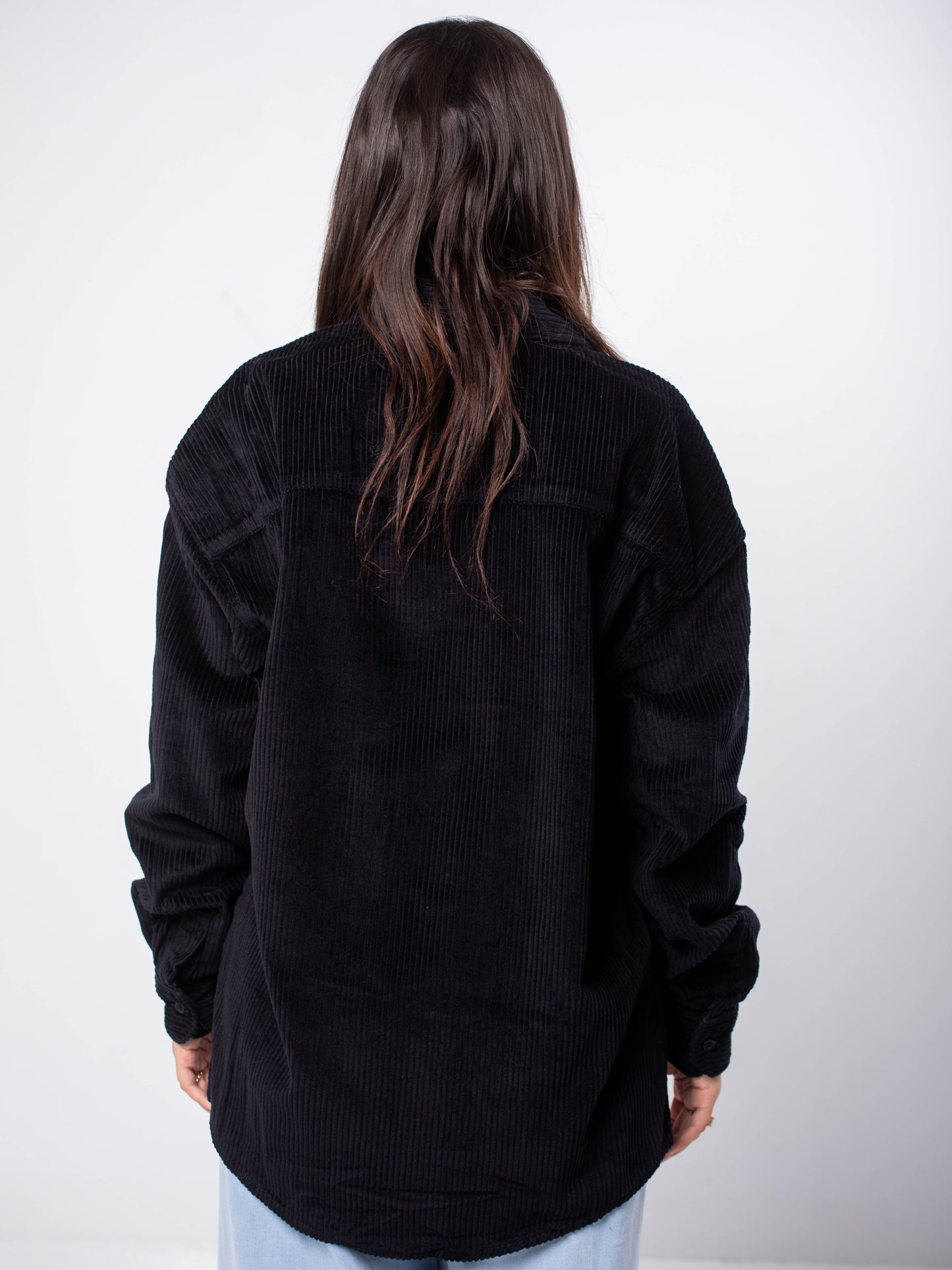 Black Corduroy Overshirt
