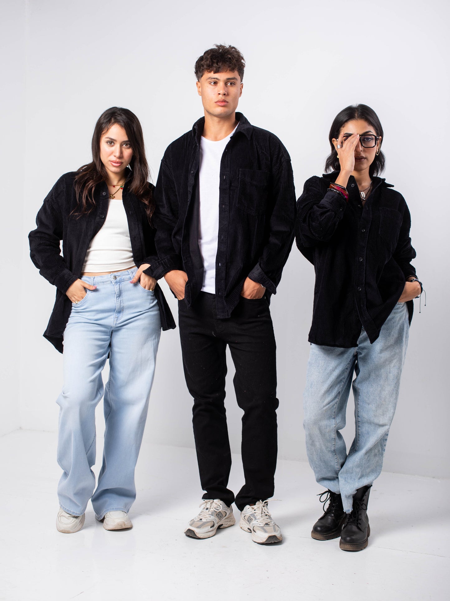 Black Corduroy Overshirt