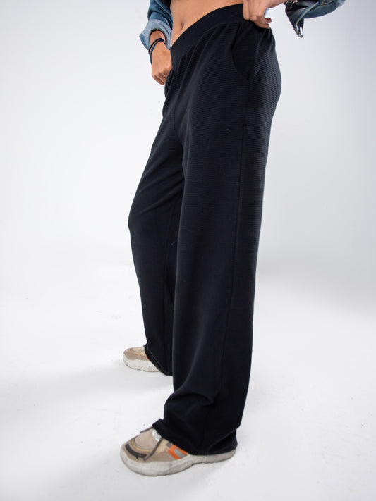 Unisex Textured Knit Pant