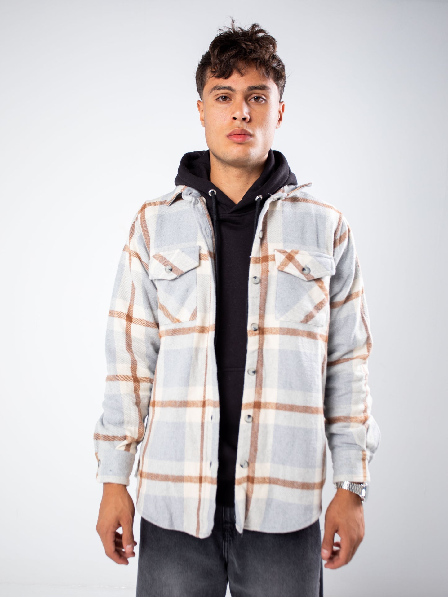 The Neutral Plaid Overshirt