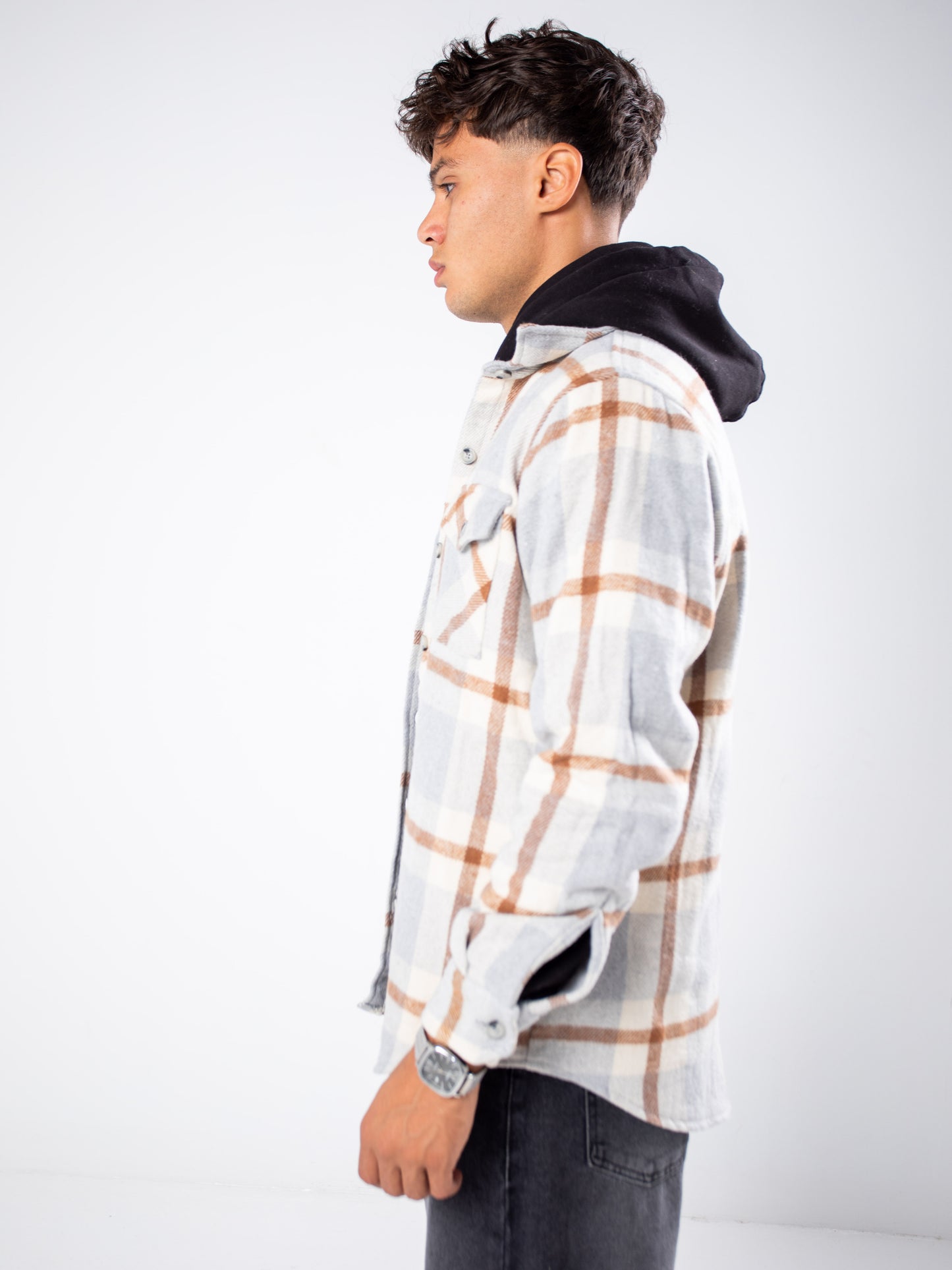 The Neutral Plaid Overshirt