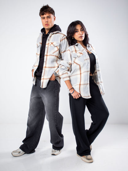 The Neutral Plaid Overshirt