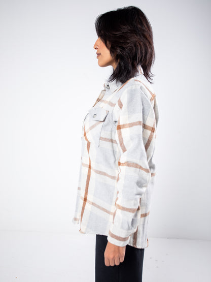 The Neutral Plaid Overshirt