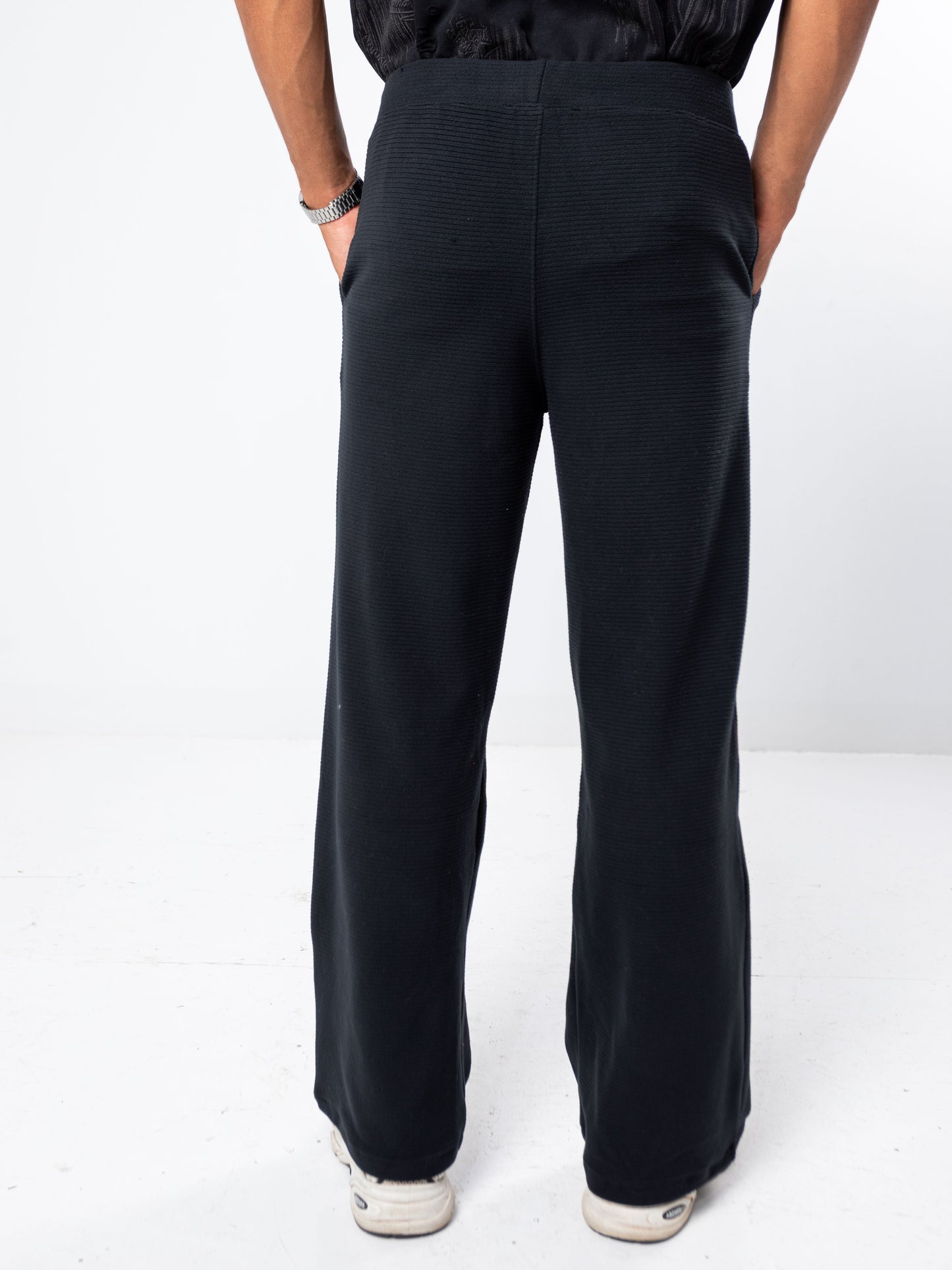 Unisex Textured Knit Pant