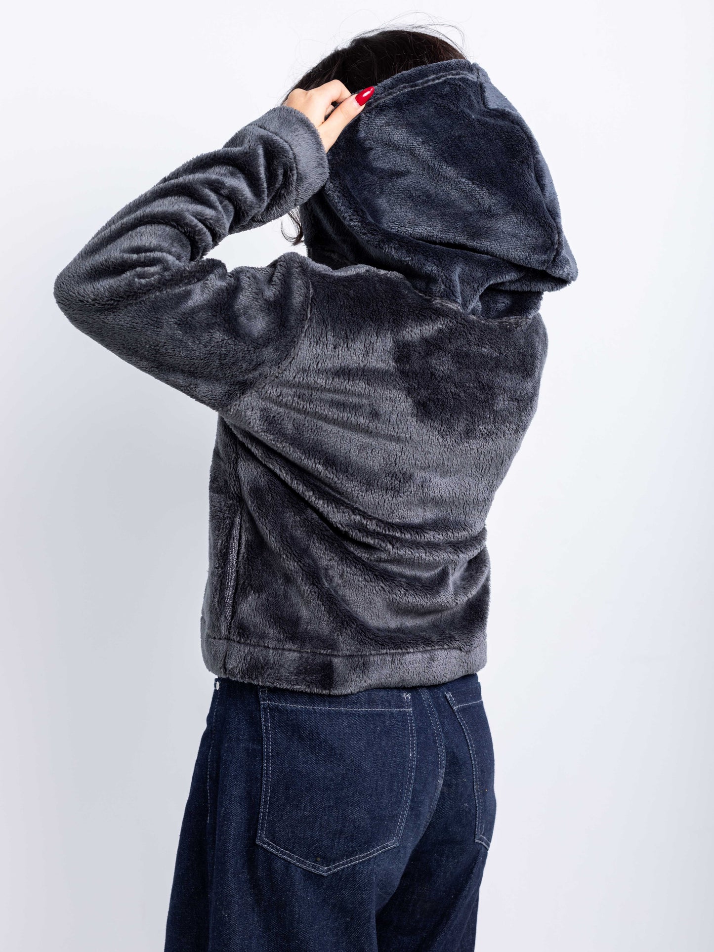 Heavyweight Faux-Fur Zip Hoodie