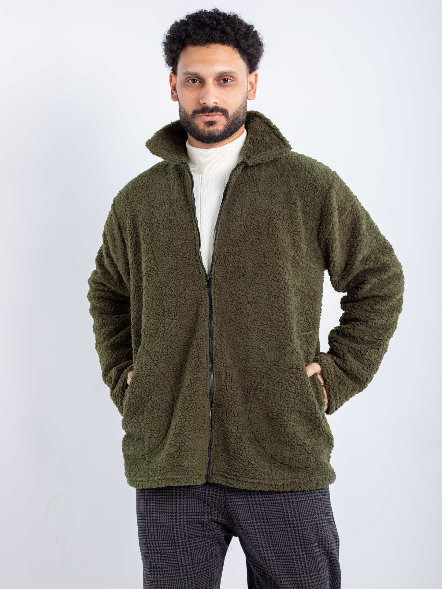 Forest Green Zip-Up Jacket