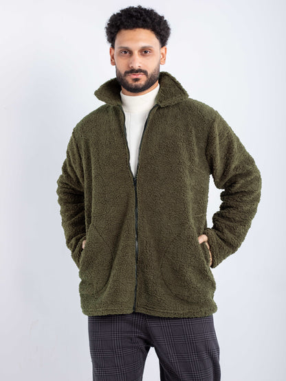 Forest Green Zip-Up Jacket
