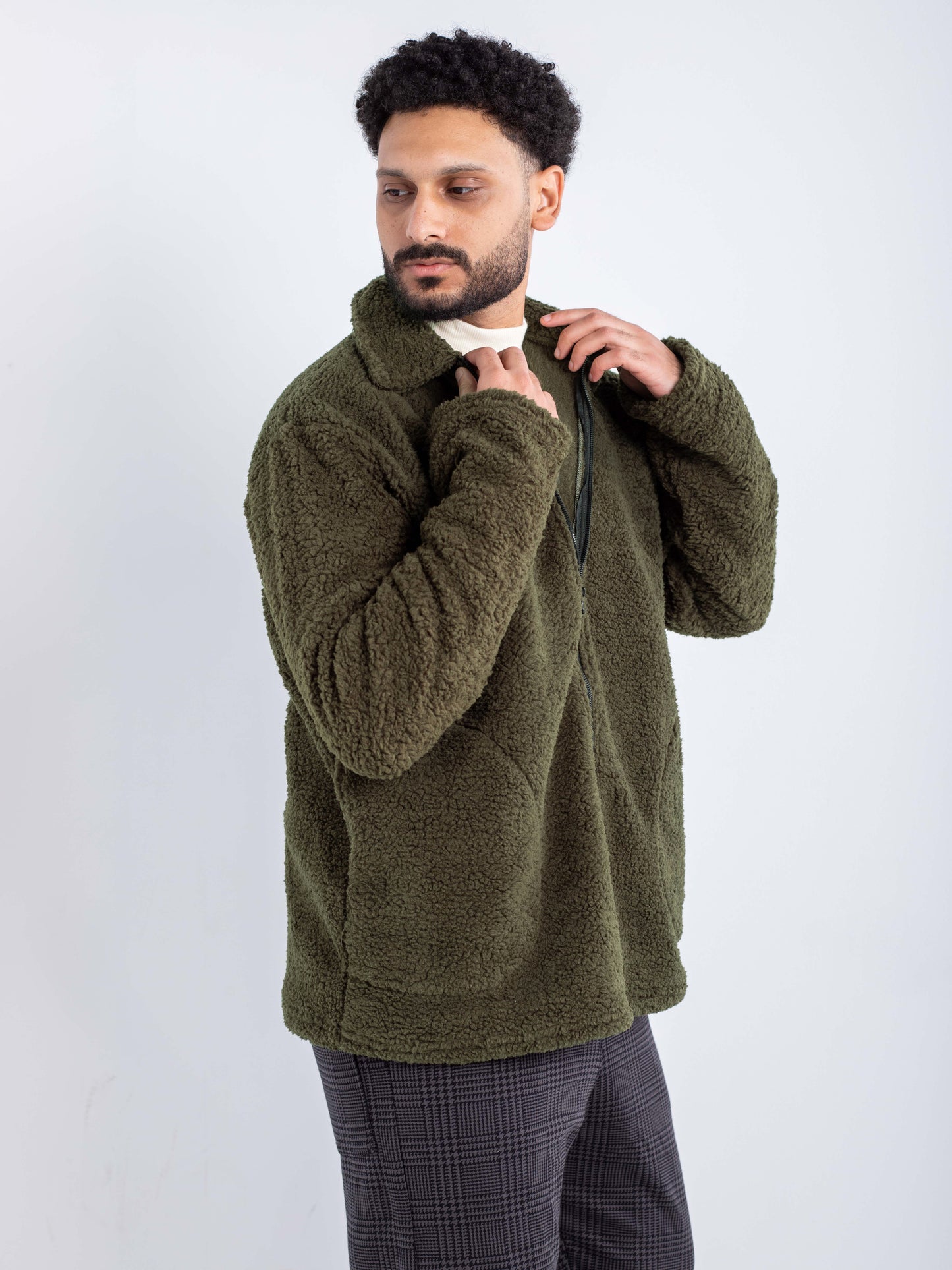 Forest Green Zip-Up Jacket