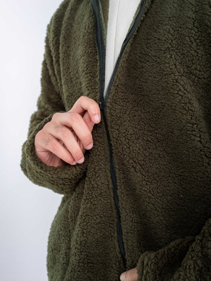 Forest Green Zip-Up Jacket