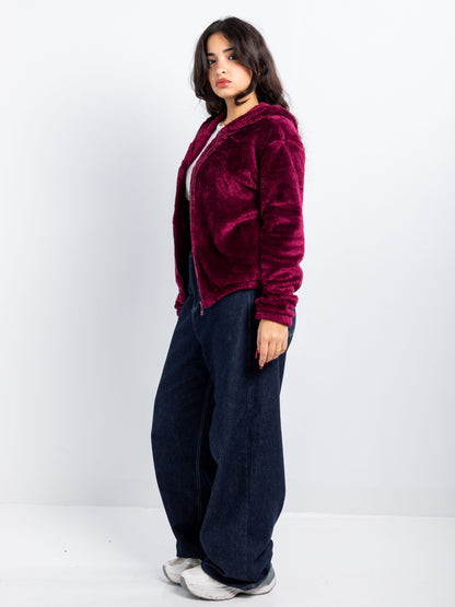 Lightweight Plush Zip Hoodie