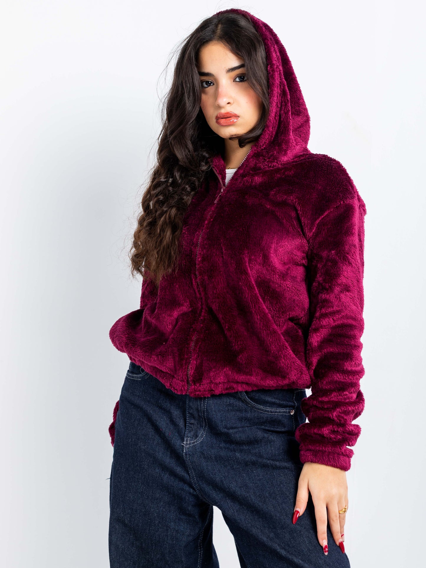 Lightweight Plush Zip Hoodie