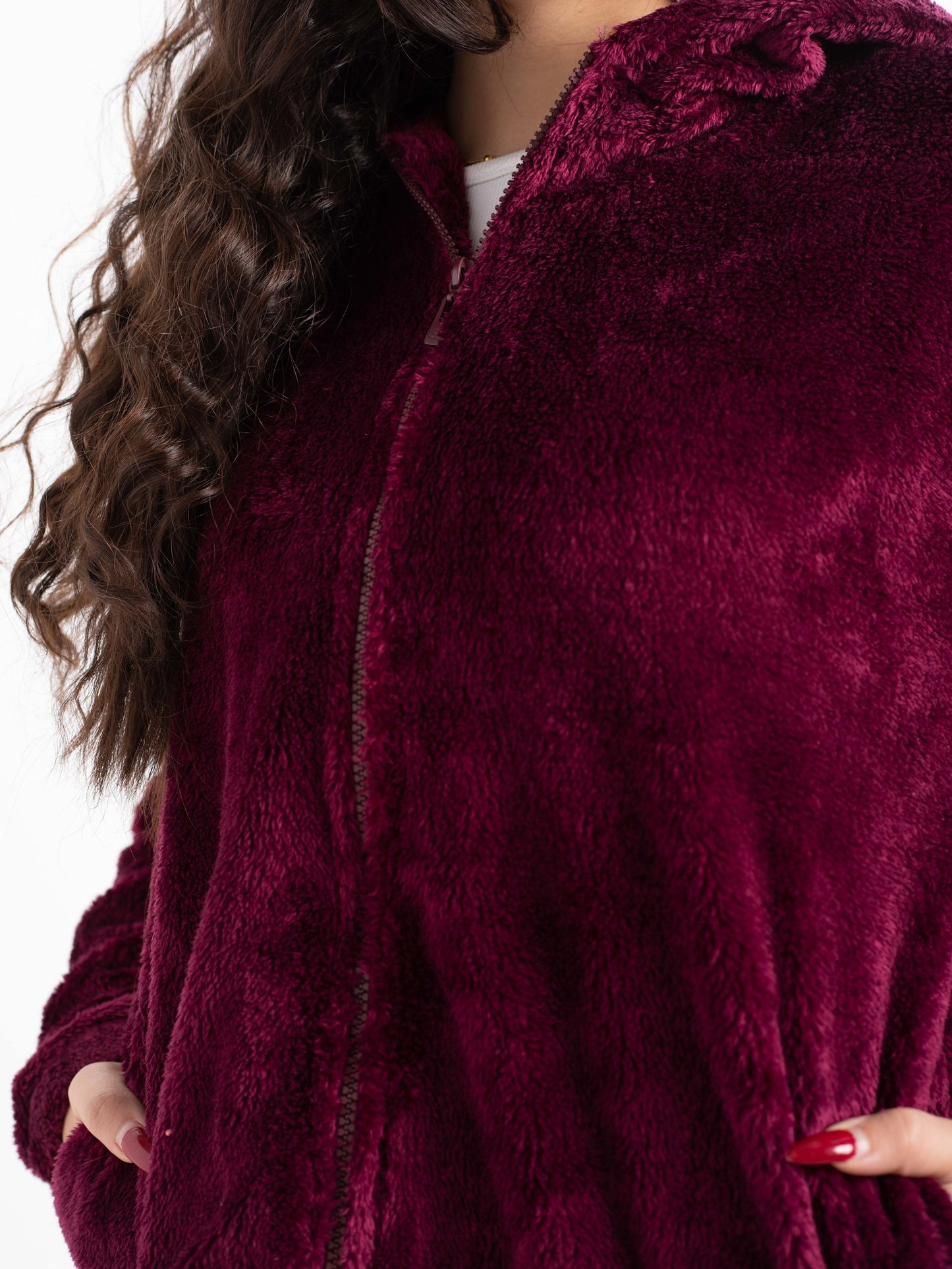 Lightweight Plush Zip Hoodie