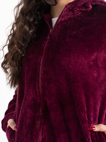 Lightweight Plush Zip Hoodie