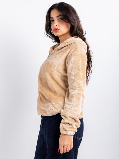 Lightweight Plush Zip Hoodie