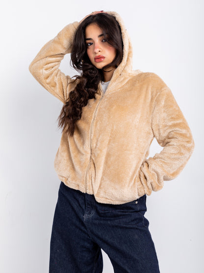 Lightweight Plush Zip Hoodie