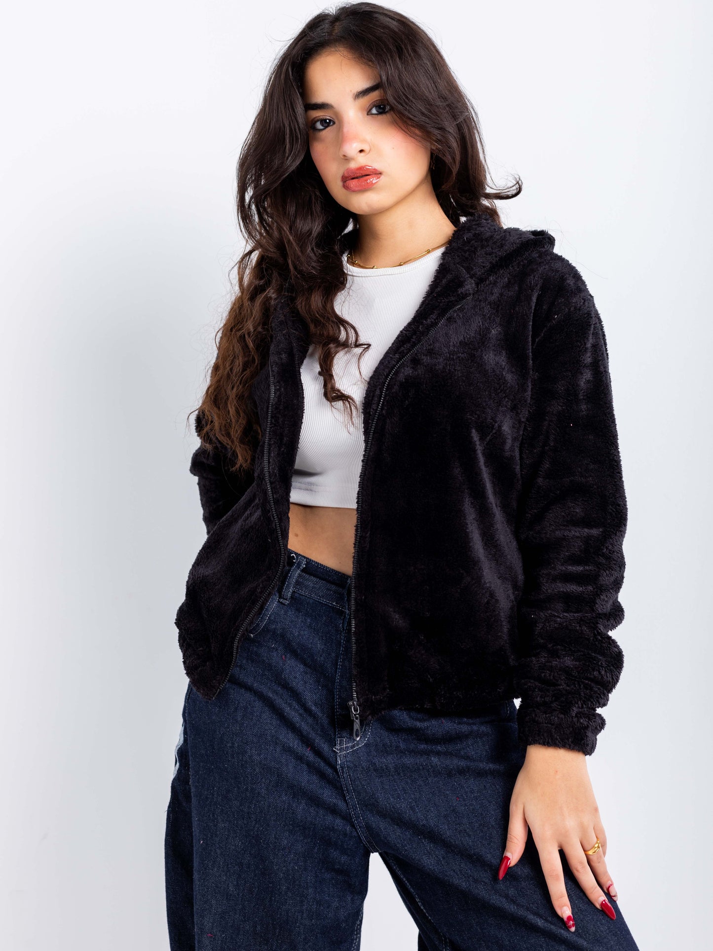 Lightweight Plush Zip Hoodie