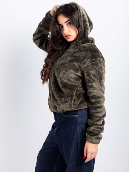 Lightweight Plush Zip Hoodie