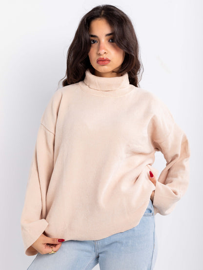 Relaxed Turtleneck Sweater
