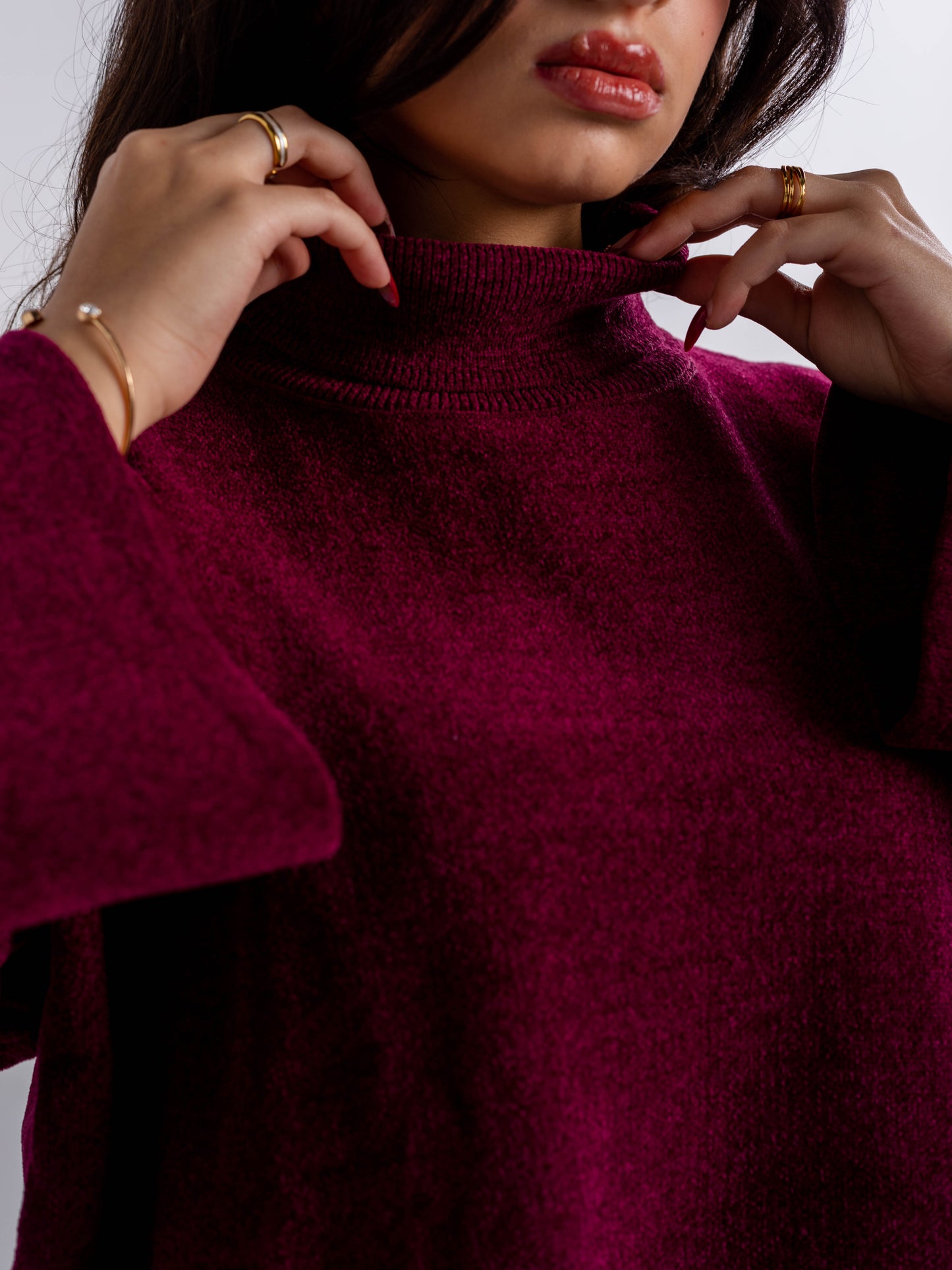 Relaxed Turtleneck Sweater
