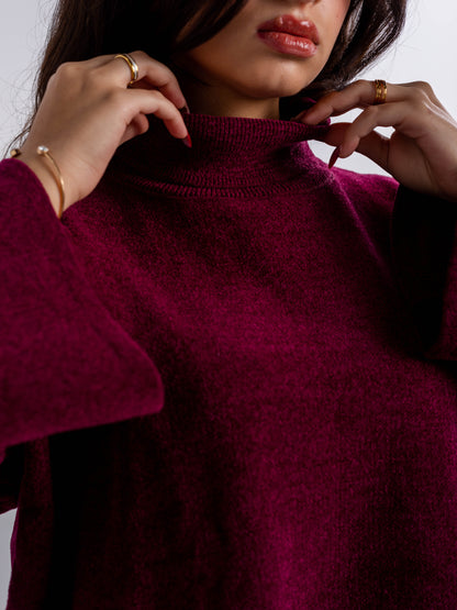 Relaxed Turtleneck Sweater
