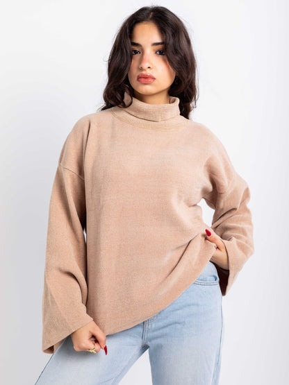 Relaxed Turtleneck Sweater