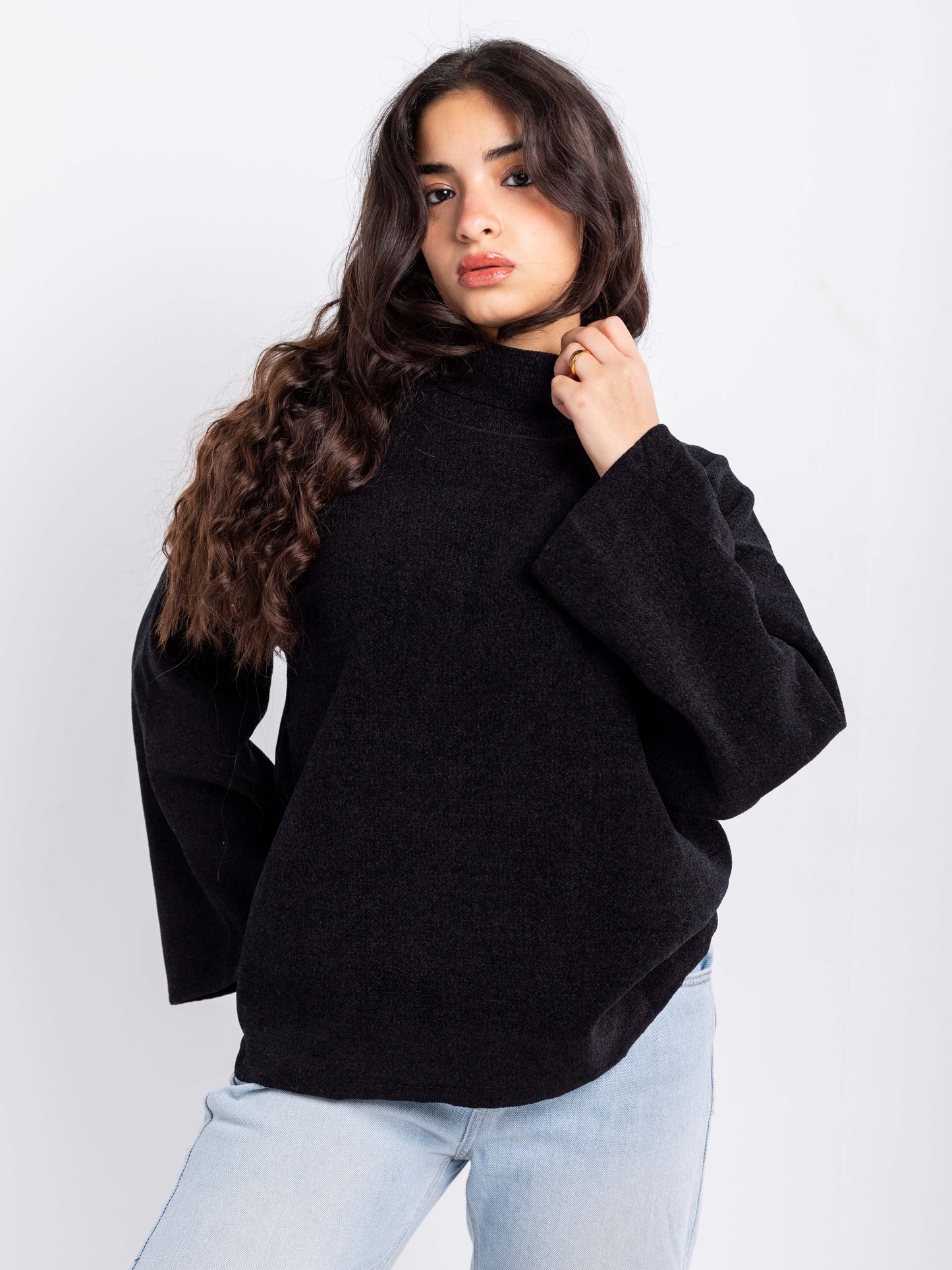 Relaxed Turtleneck Sweater