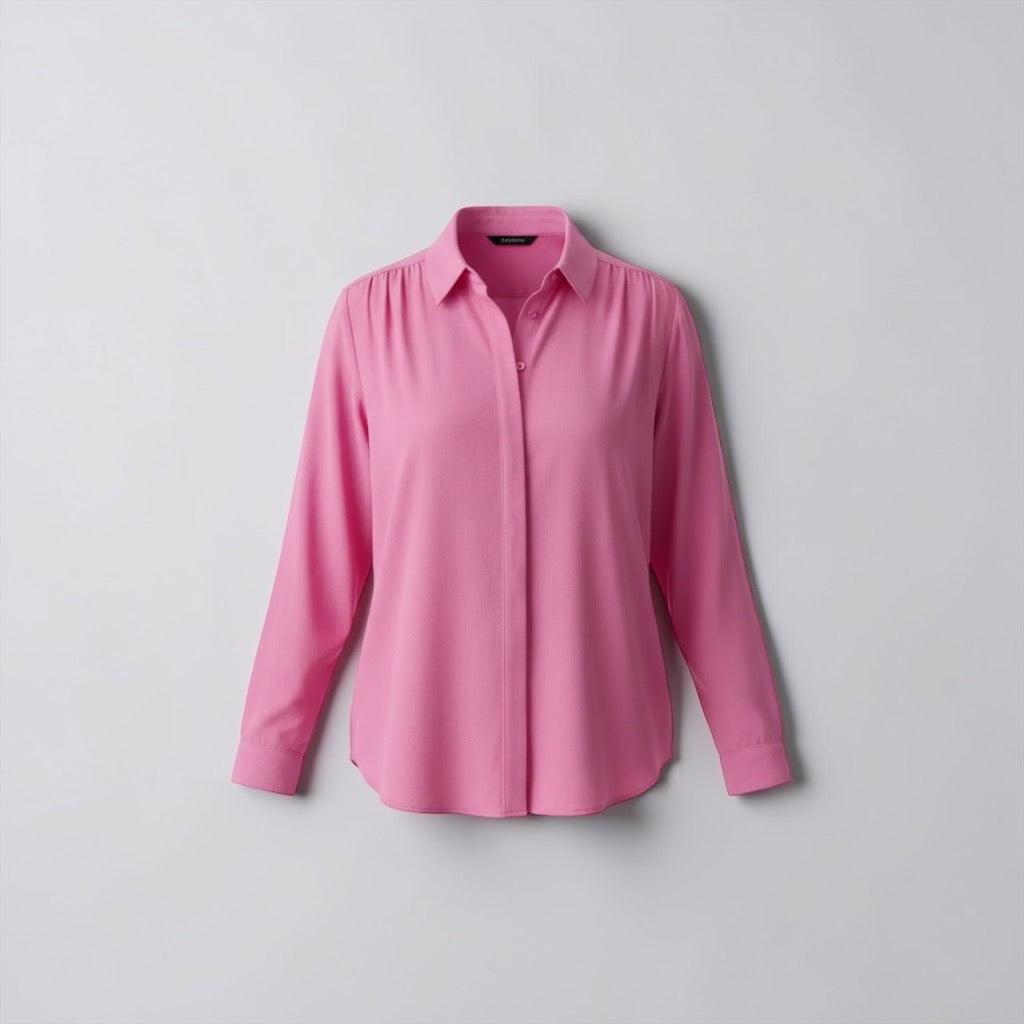 The Willow Sage Silk Blouse
