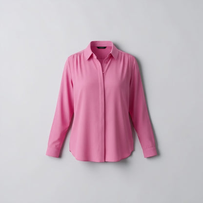 The Willow Sage Silk Blouse