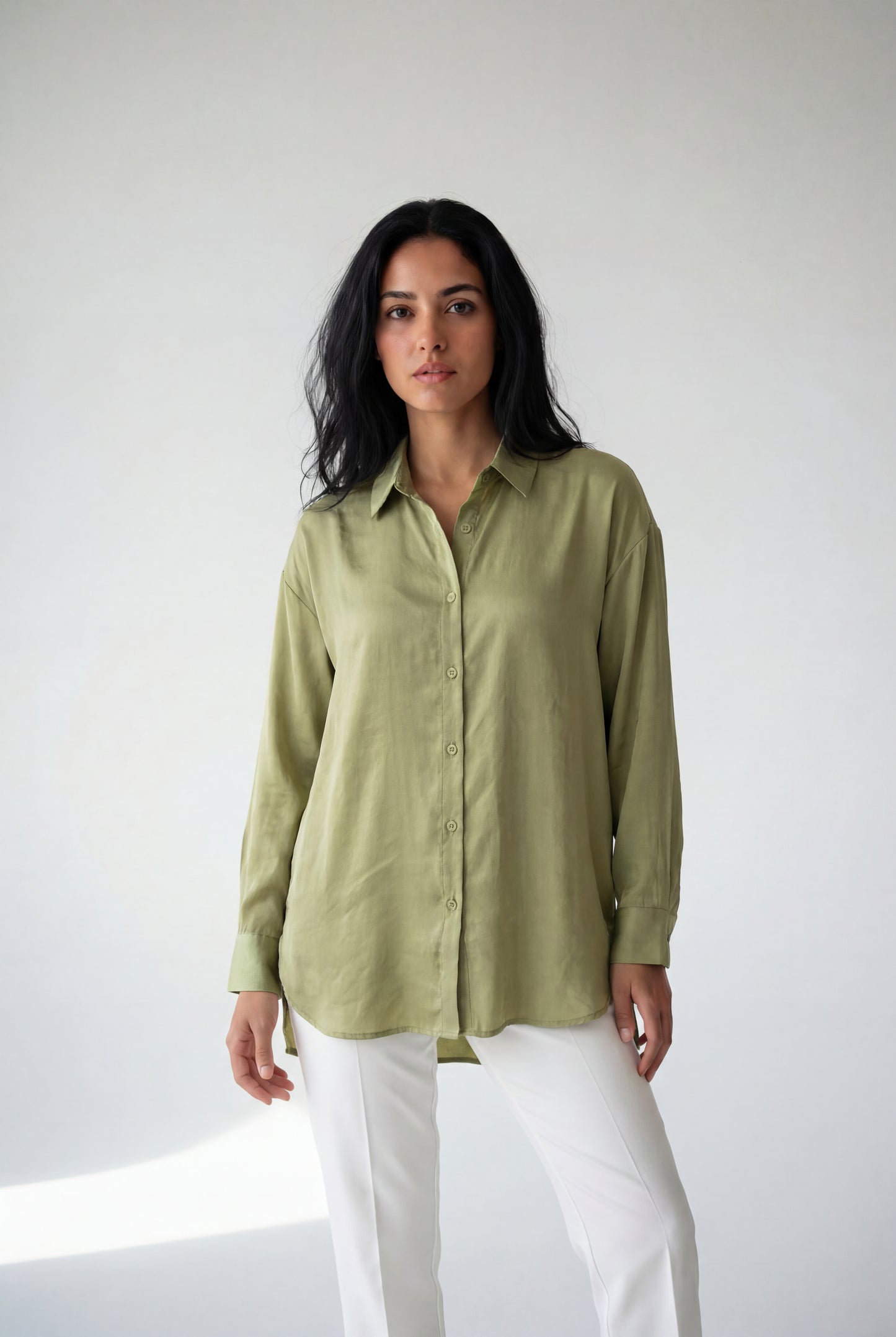 The Lumina Satin Blouse