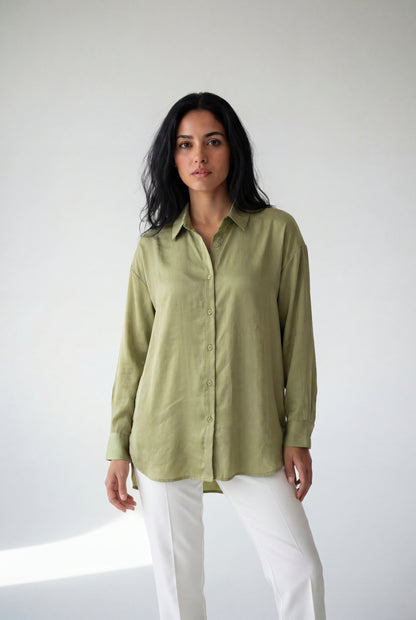 The Lumina Satin Blouse