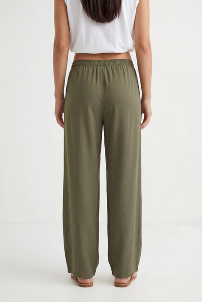 Fluid Wide-Leg Trousers