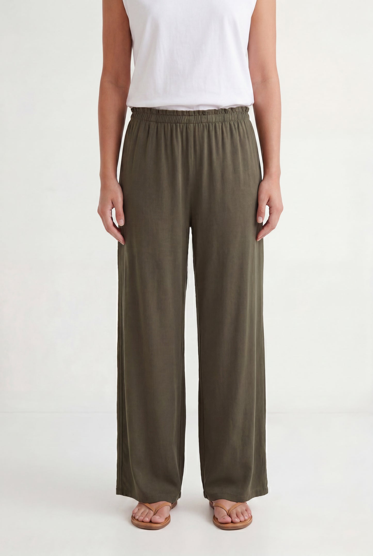 Fluid Wide-Leg Trousers