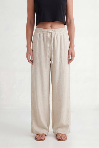 Linen Drawstring Trousers