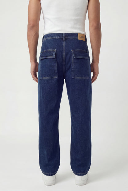 Drawstring Denim Pants