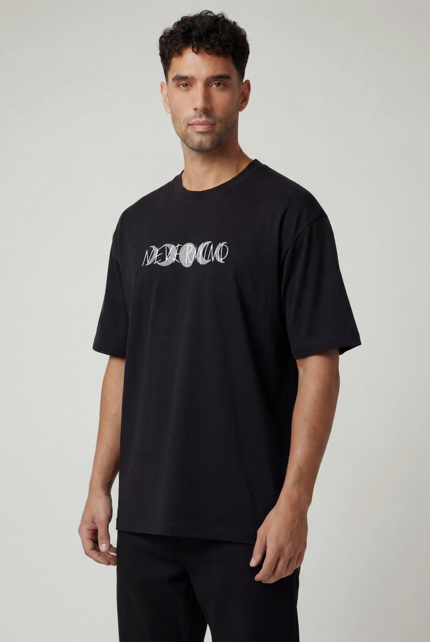Never-mind Embroidered T-Shirt