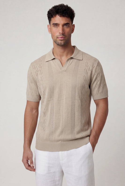 The Diamond Knit Polo