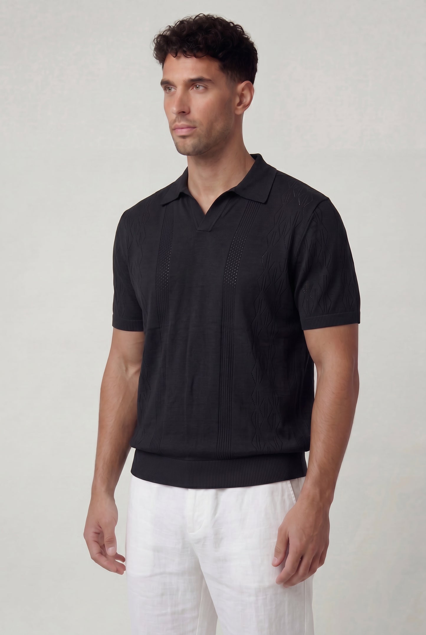 The Diamond Knit Polo