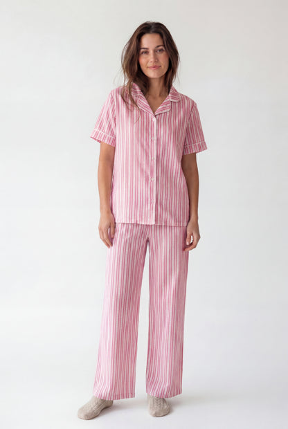 Stripe Pajama Set (Short Sleeve)