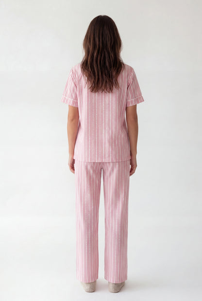 Stripe Pajama Set (Short Sleeve)