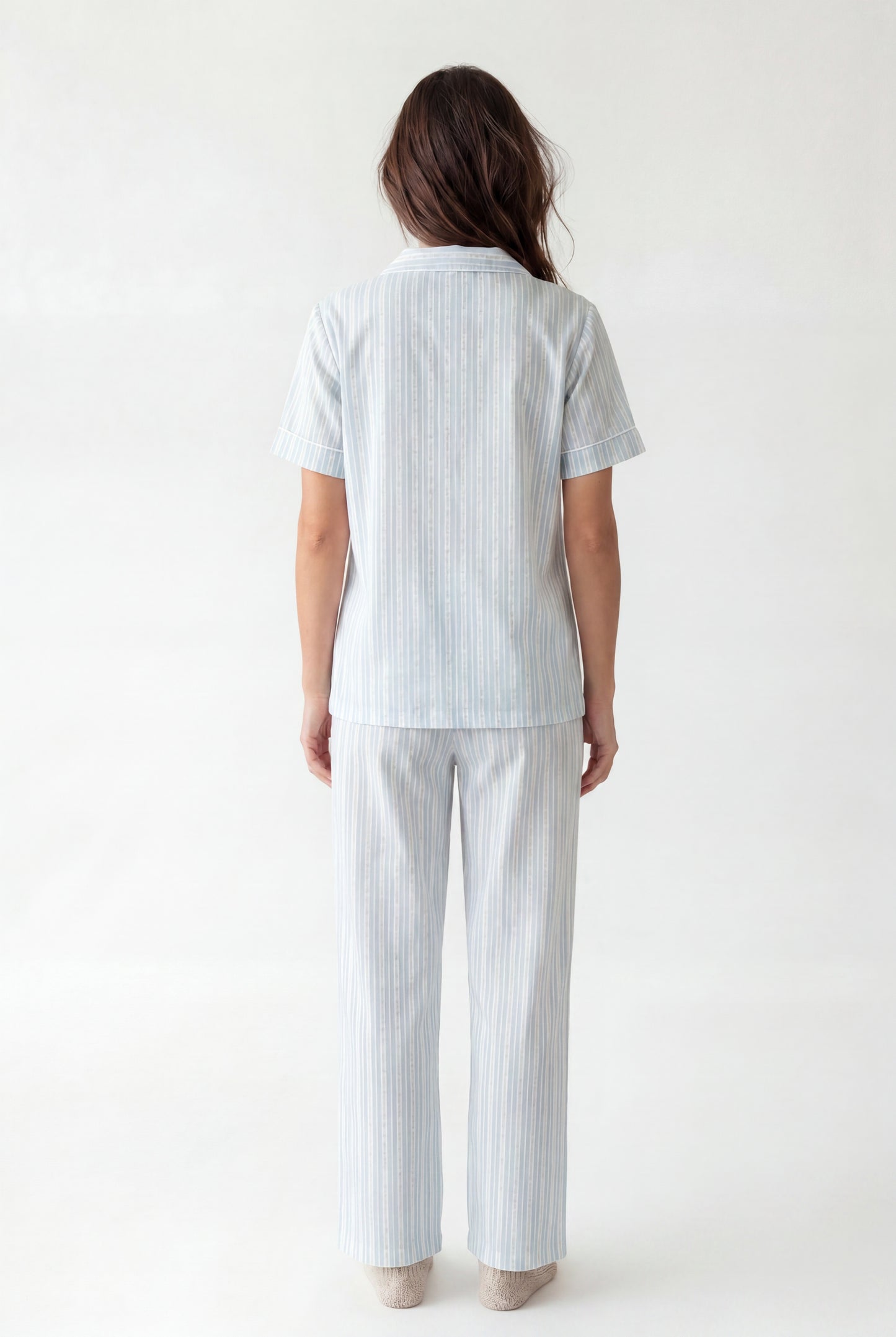 Stripe Pajama Set (Short Sleeve)